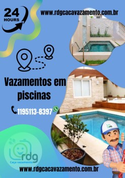 Caça Vazamento Piscina na Grande São Paulo Caça Vazamento Piscina na Grande São Paulo